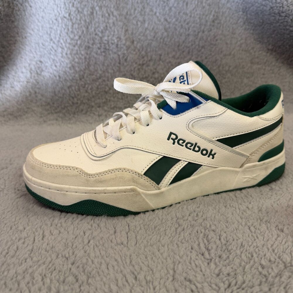 REEBOK Court Advance Sneakers Chalk/Dark Green White Mens 11  Shoes